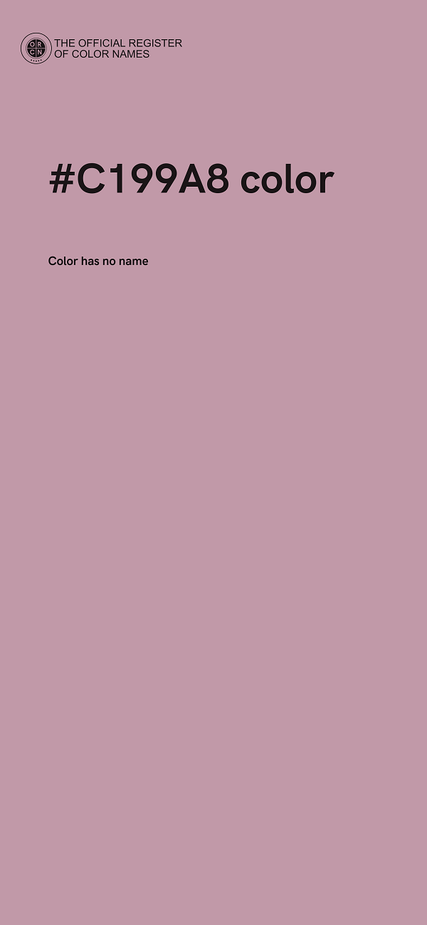 #C199A8 color image