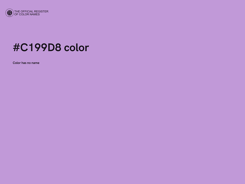 #C199D8 color image