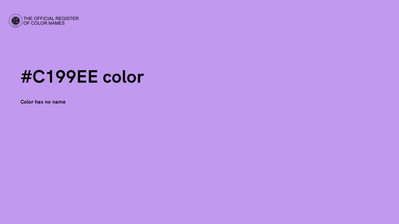 #C199EE color image