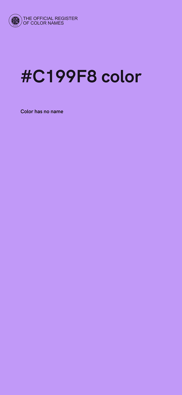 #C199F8 color image