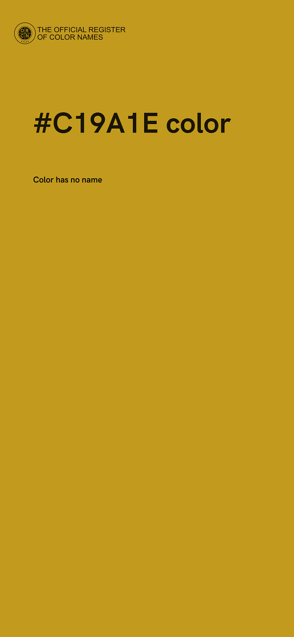 #C19A1E color image