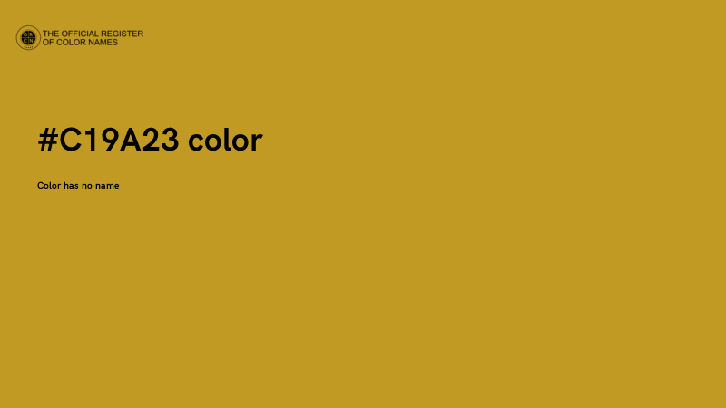 #C19A23 color image