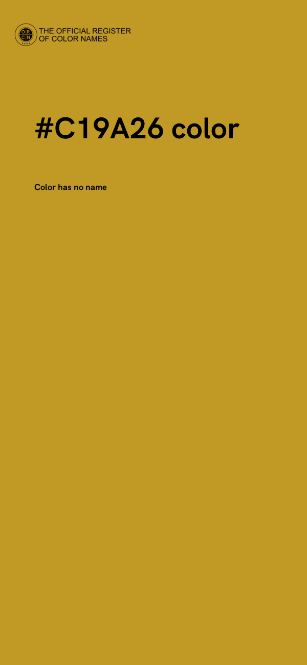 #C19A26 color image
