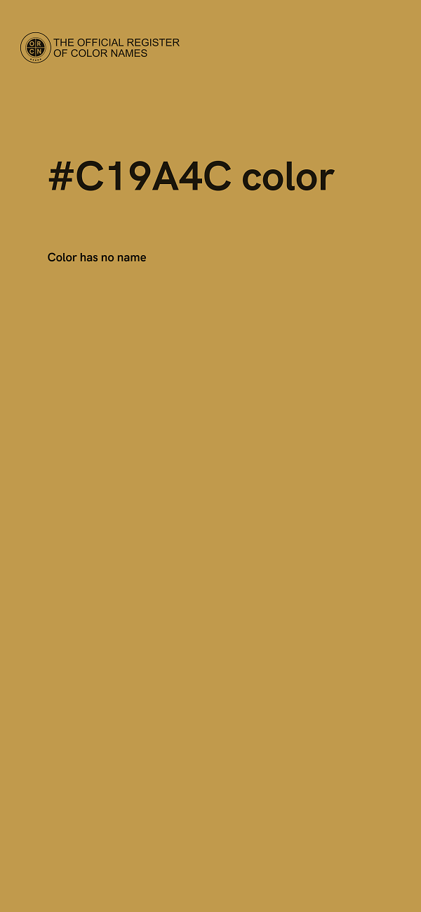 #C19A4C color image