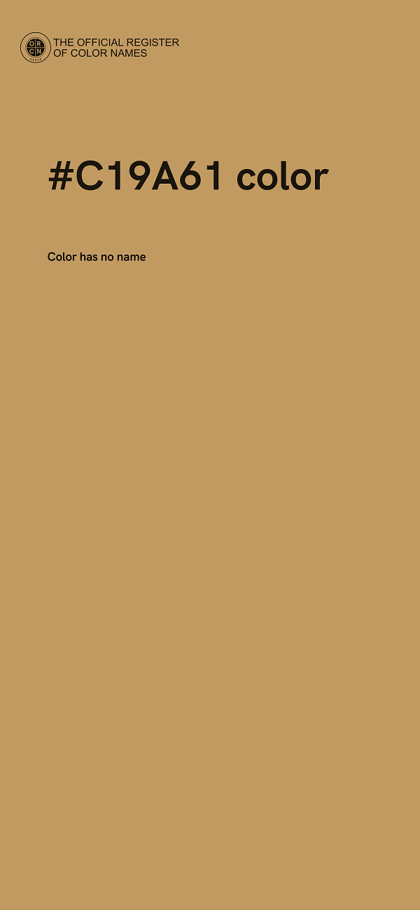 #C19A61 color image