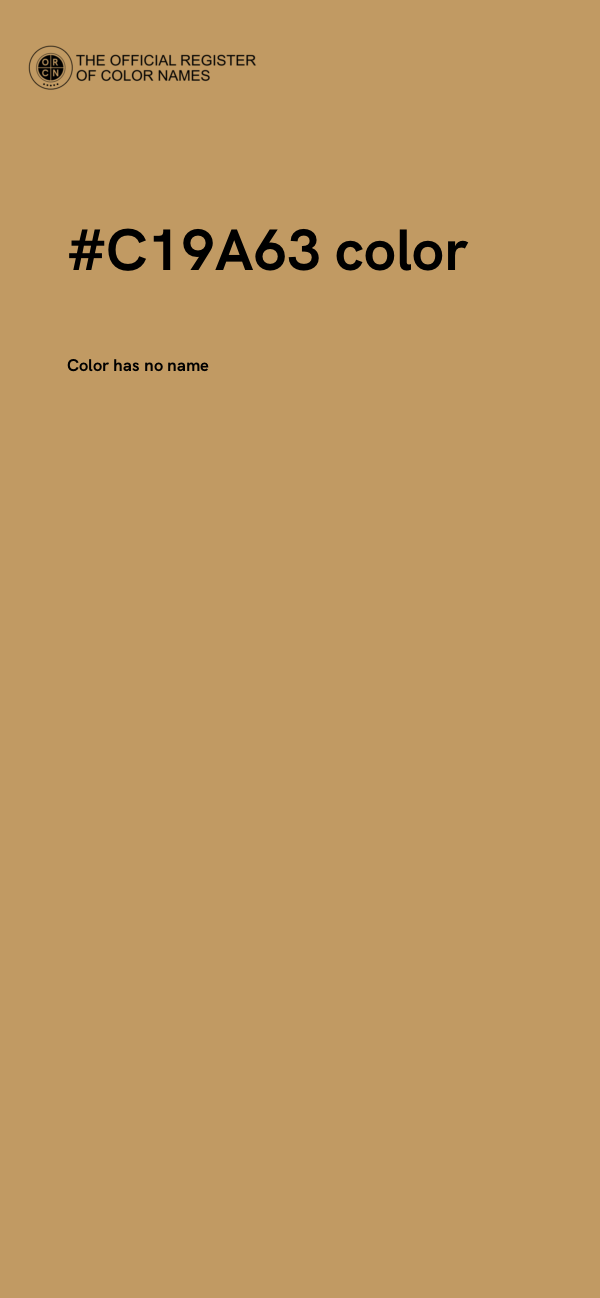 #C19A63 color image