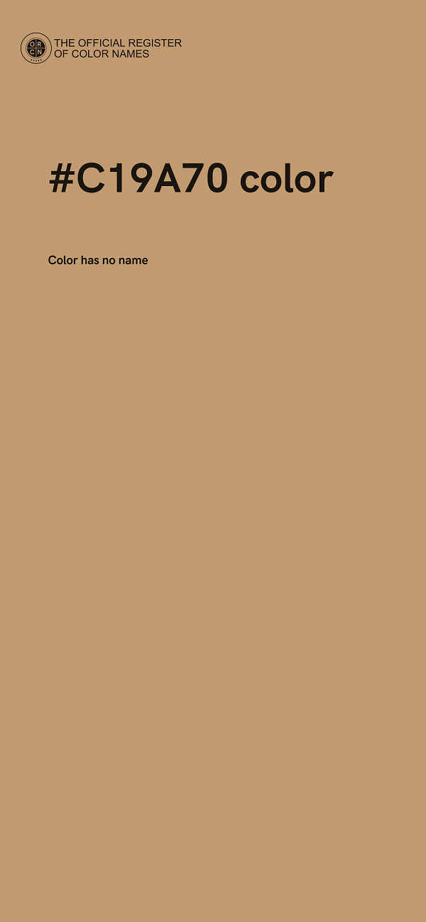 #C19A70 color image