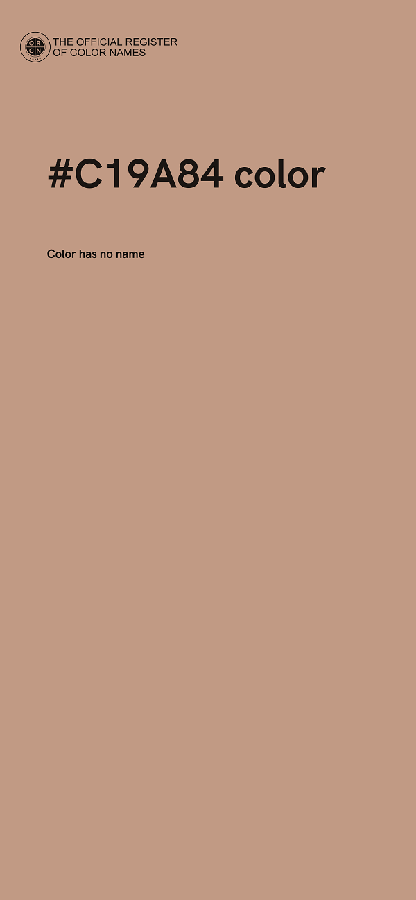 #C19A84 color image