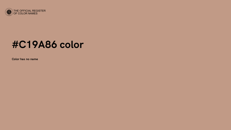 #C19A86 color image