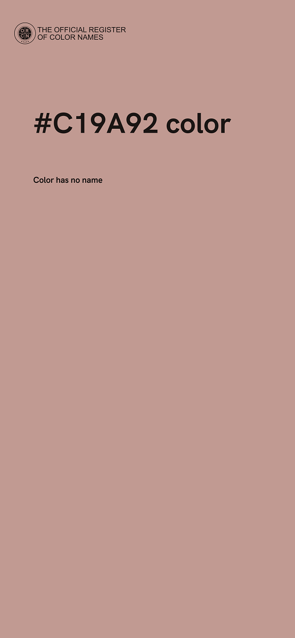 #C19A92 color image
