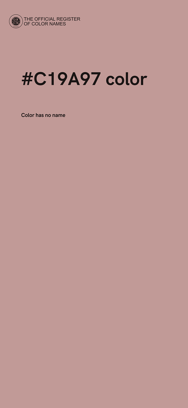 #C19A97 color image