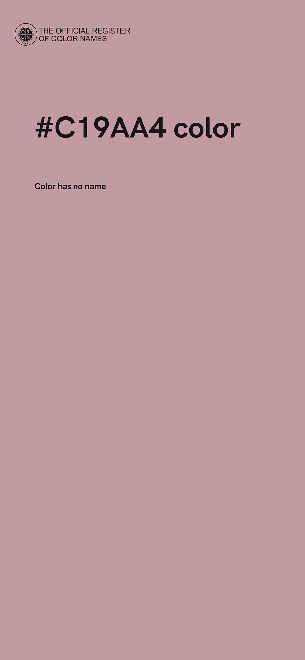 #C19AA4 color image