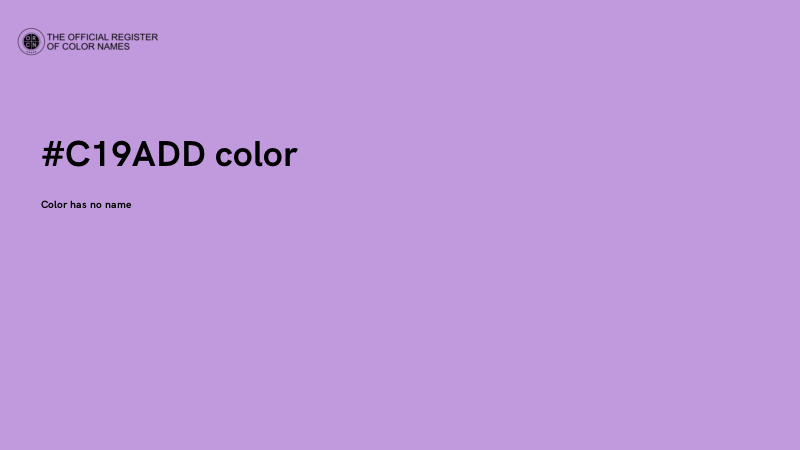 #C19ADD color image
