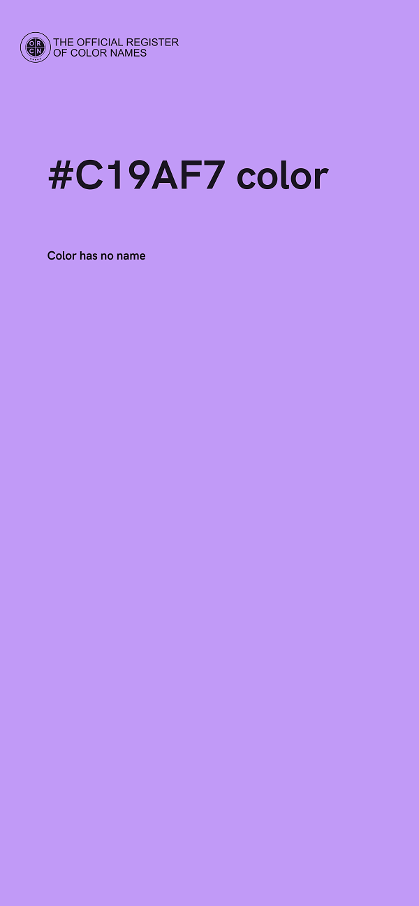#C19AF7 color image