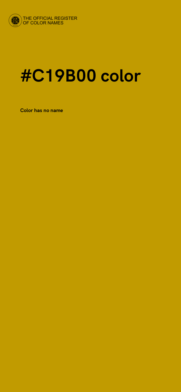 #C19B00 color image