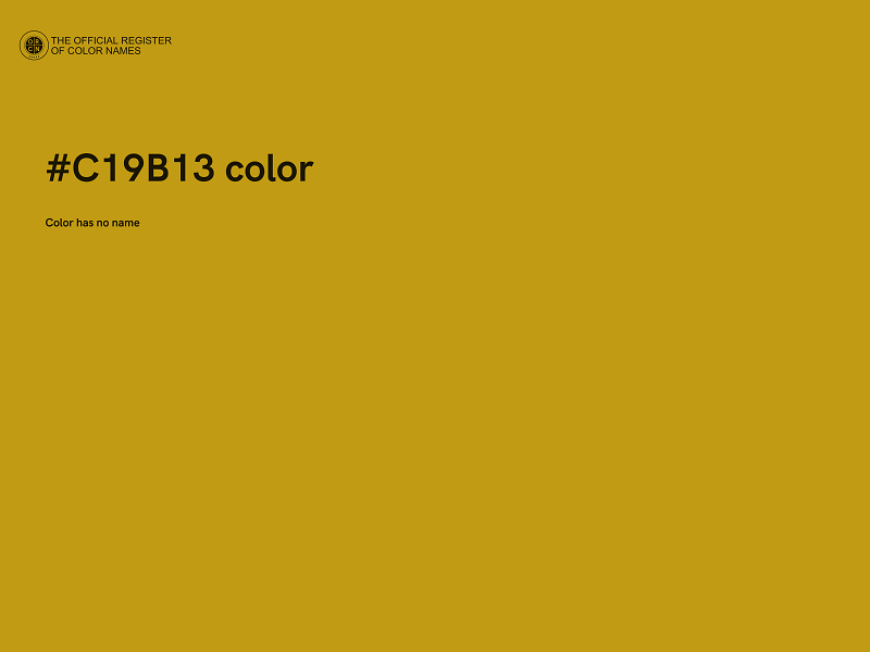 #C19B13 color image