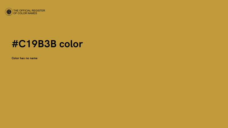 #C19B3B color image