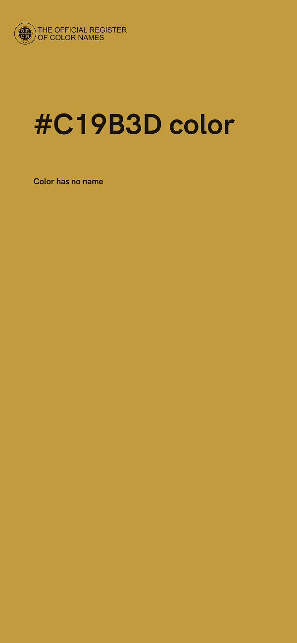 #C19B3D color image