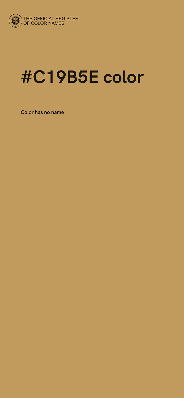 #C19B5E color image