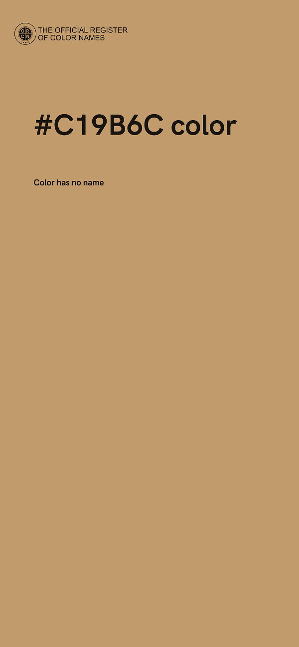 #C19B6C color image