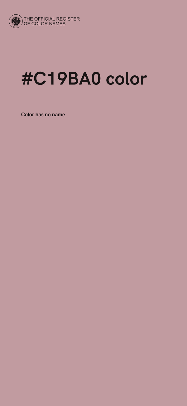 #C19BA0 color image