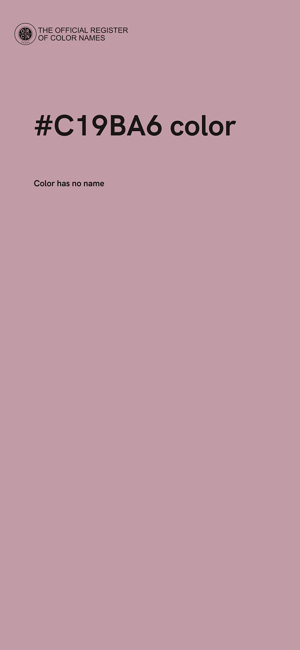 #C19BA6 color image