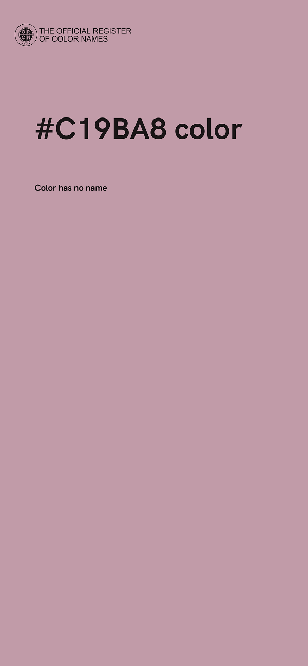 #C19BA8 color image