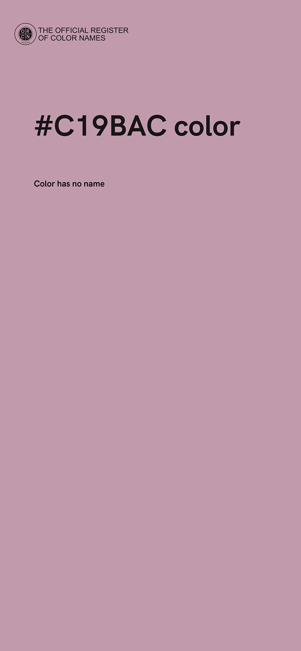 #C19BAC color image