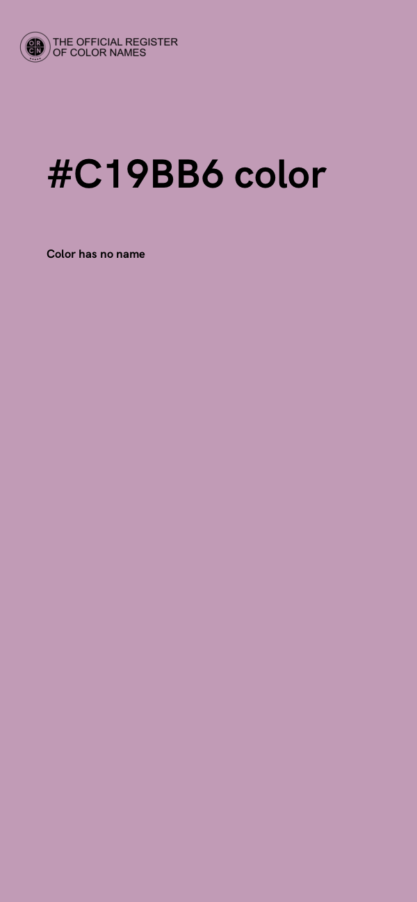 #C19BB6 color image