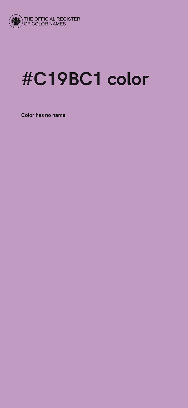 #C19BC1 color image