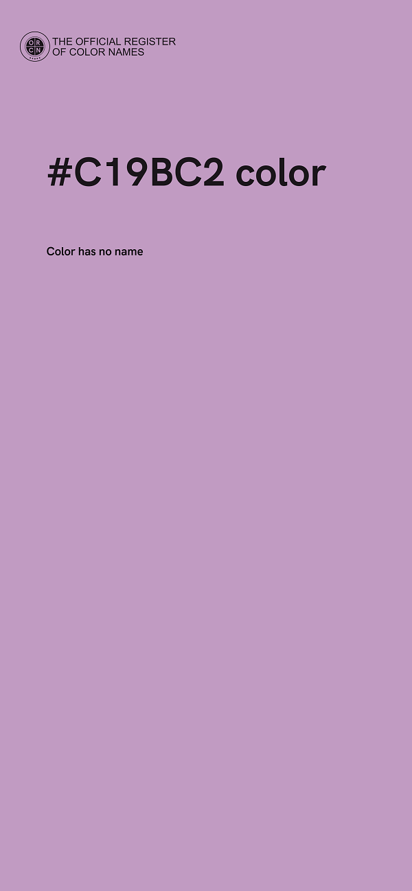 #C19BC2 color image