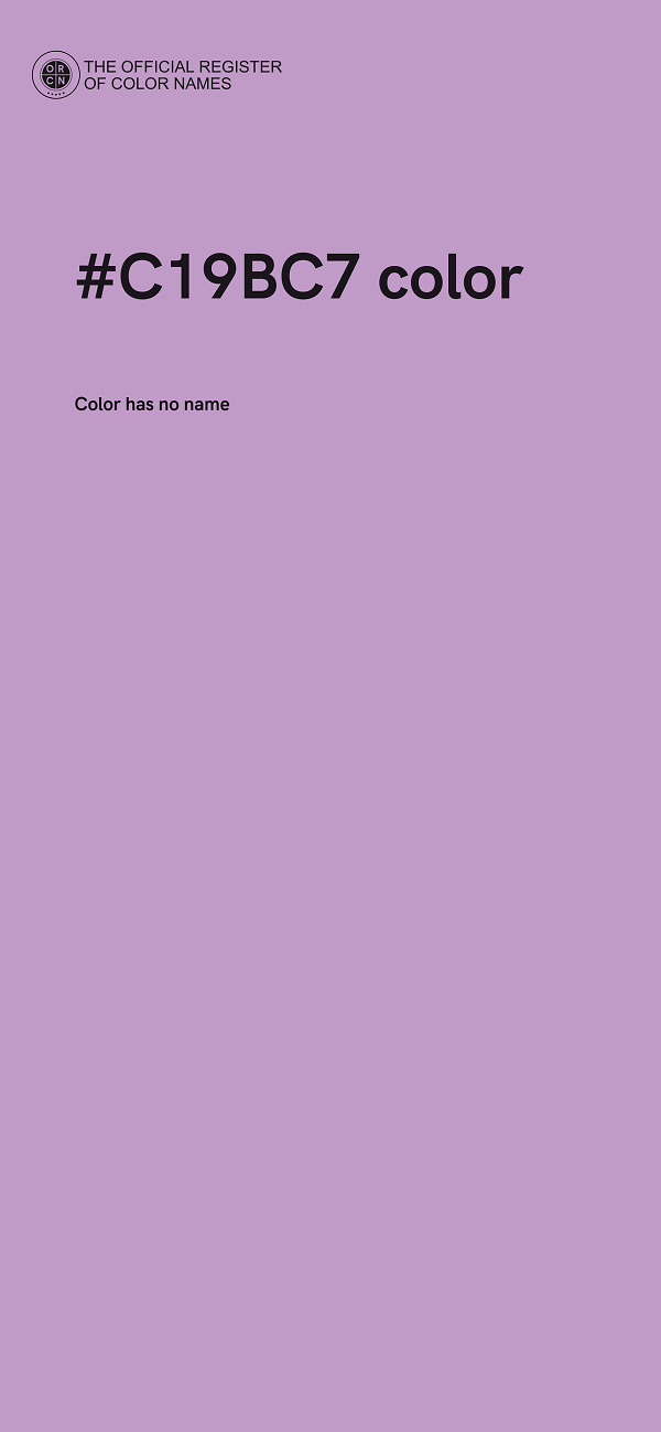 #C19BC7 color image