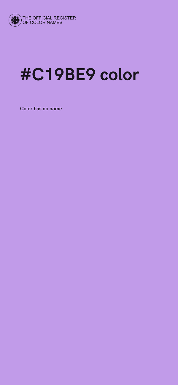 #C19BE9 color image