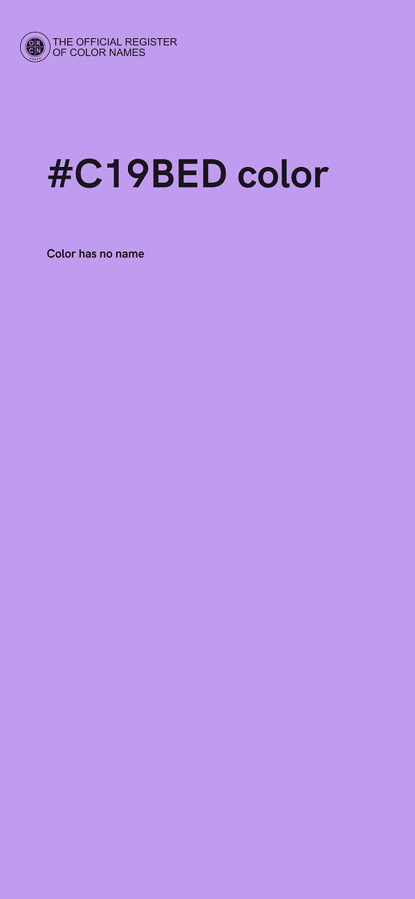 #C19BED color image