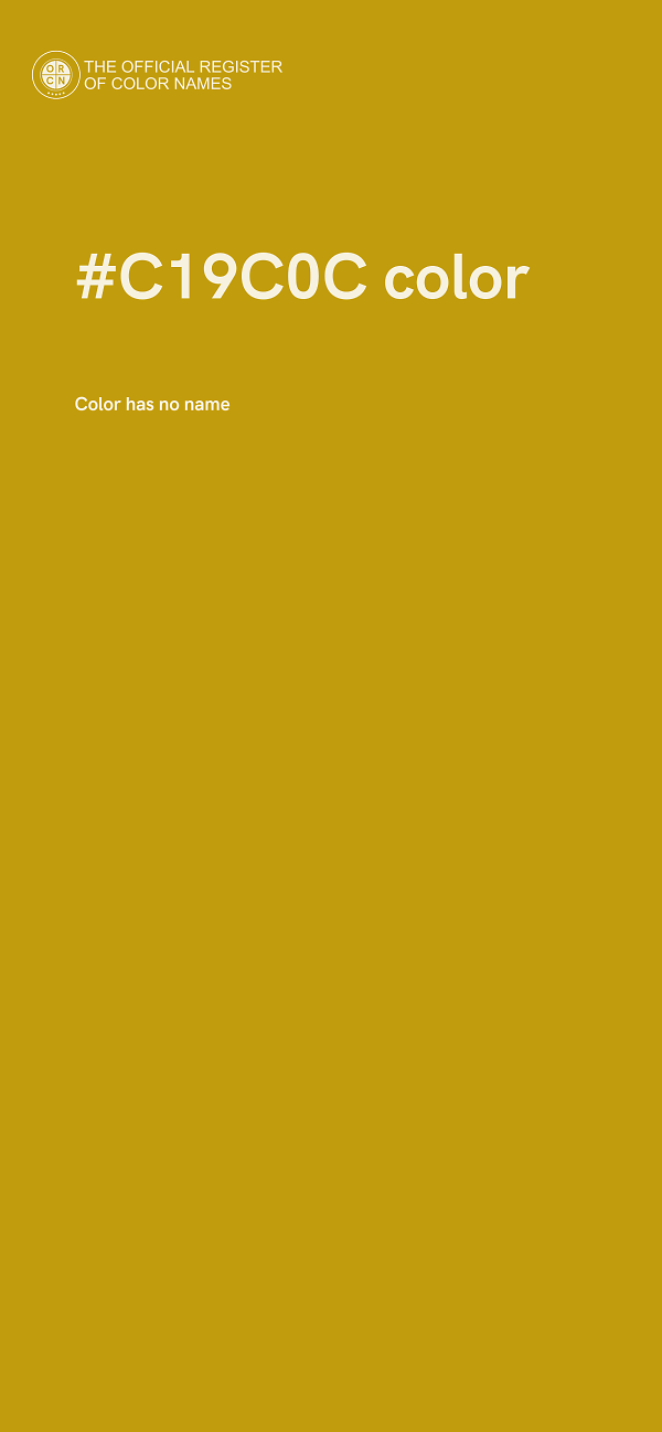#C19C0C color image