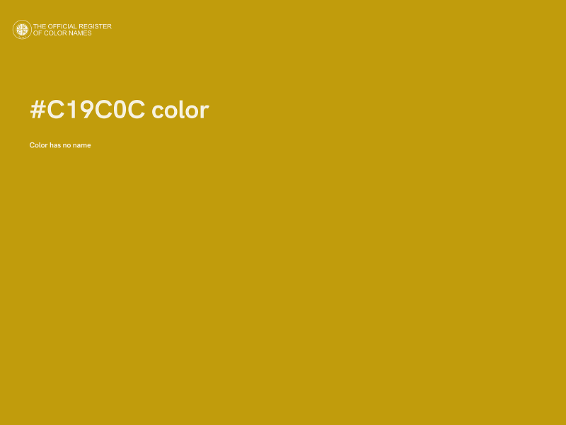 #C19C0C color image