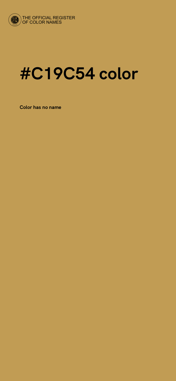 #C19C54 color image