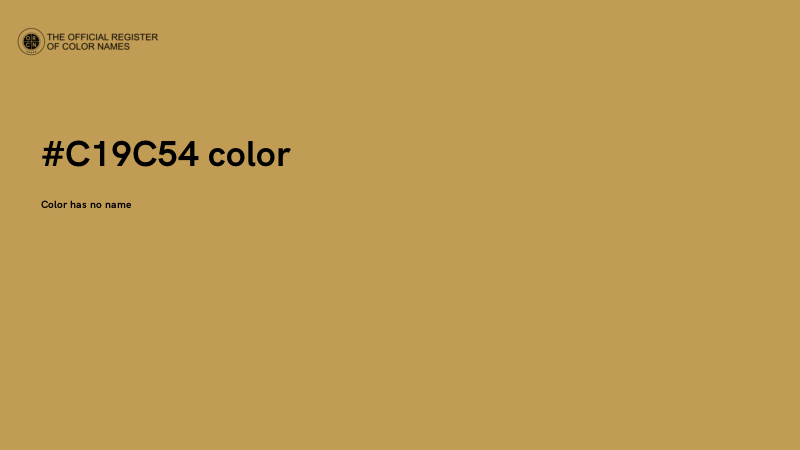 #C19C54 color image