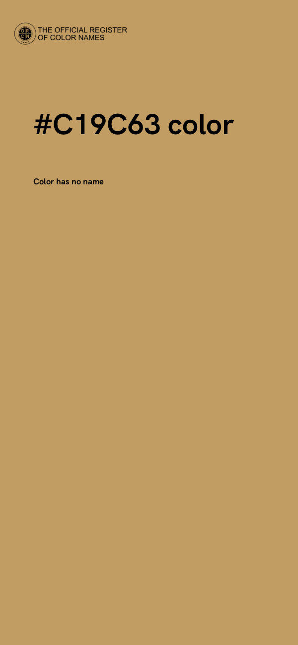 #C19C63 color image