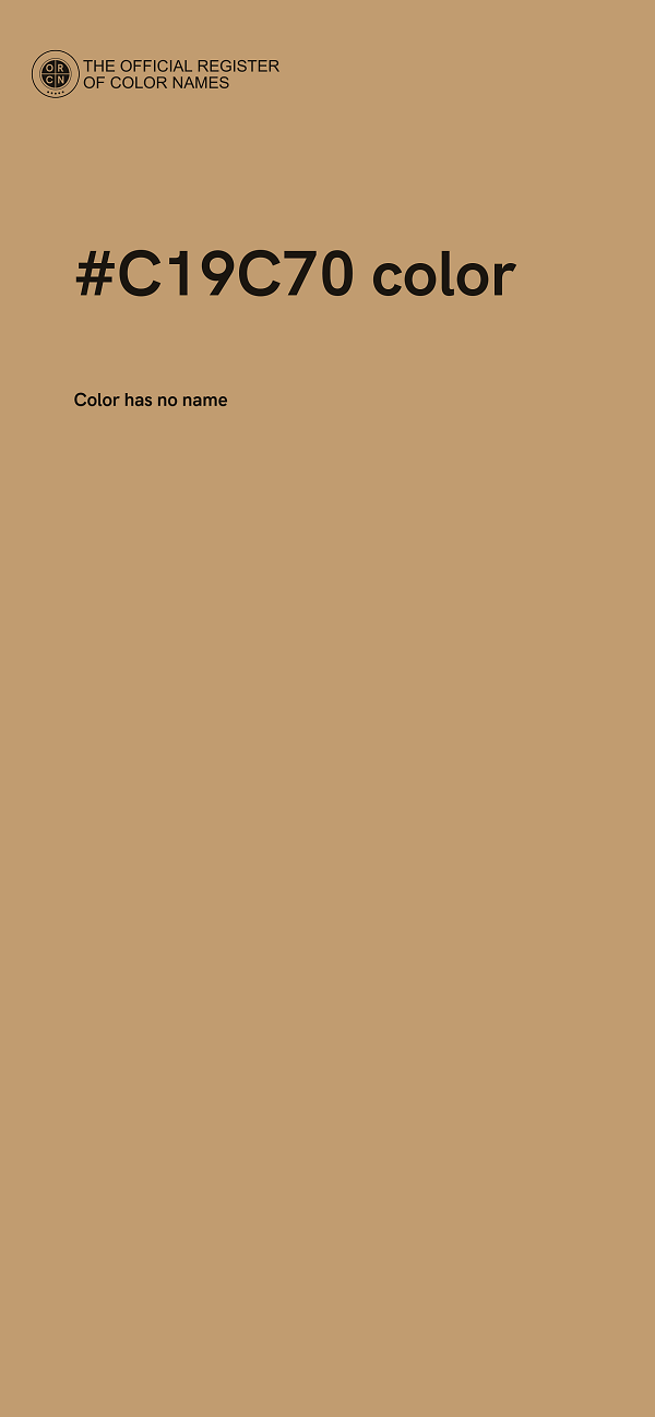 #C19C70 color image