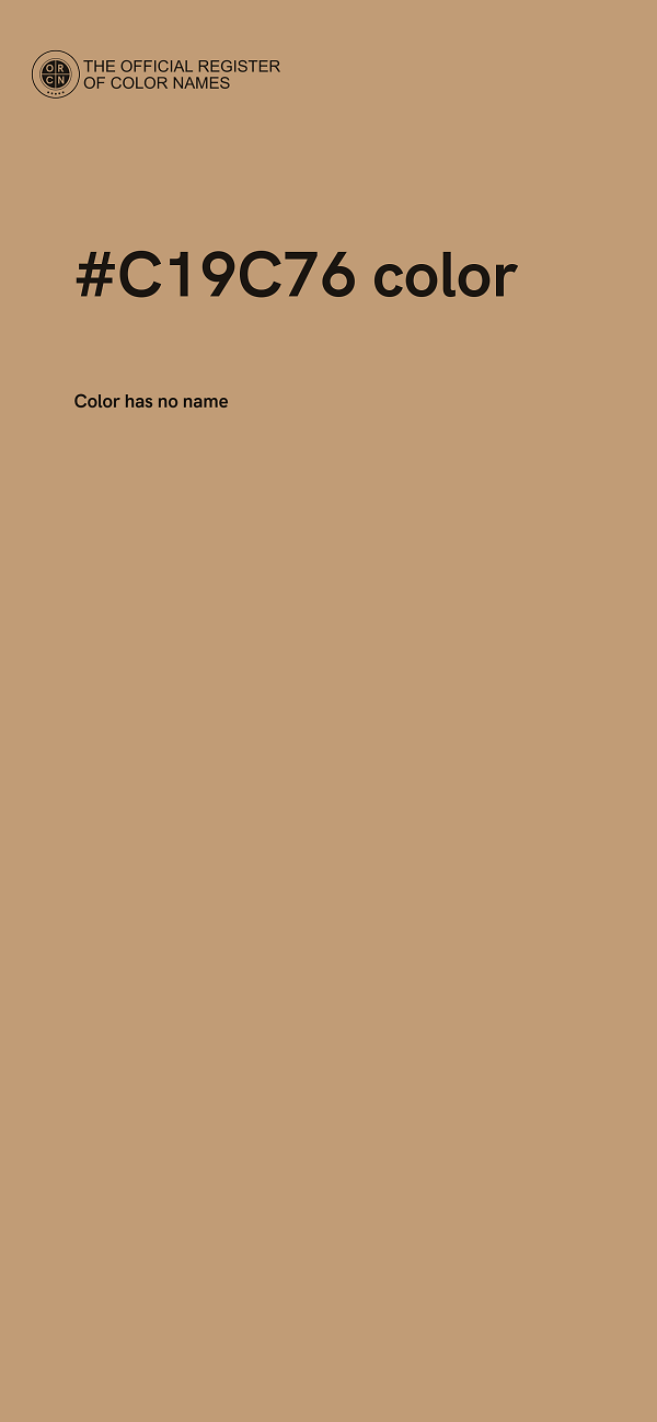 #C19C76 color image