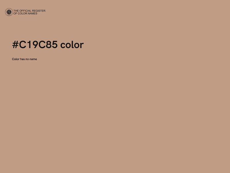 #C19C85 color image