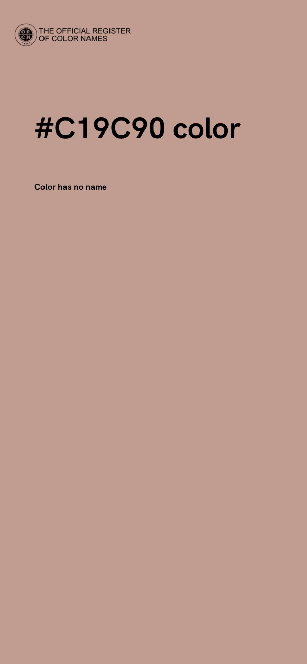 #C19C90 color image