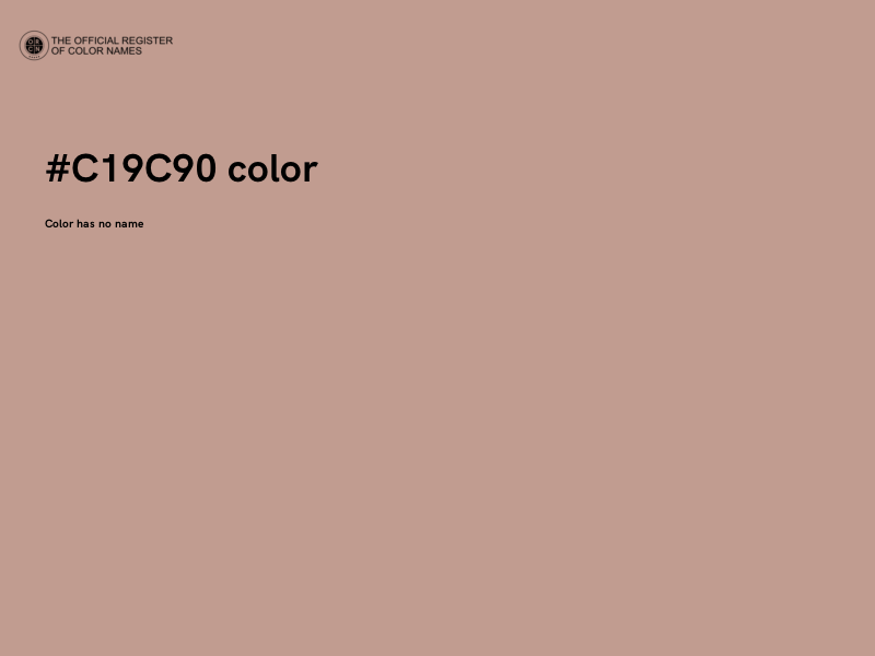 #C19C90 color image