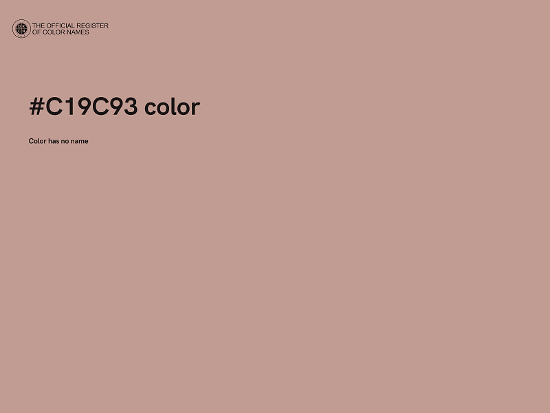 #C19C93 color image