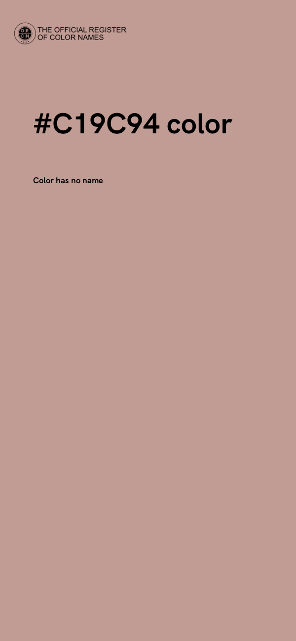 #C19C94 color image
