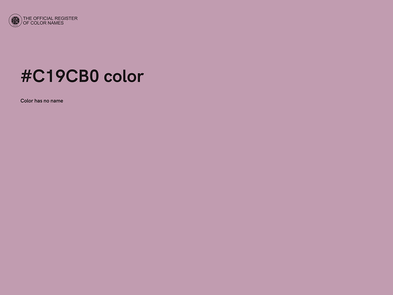 #C19CB0 color image