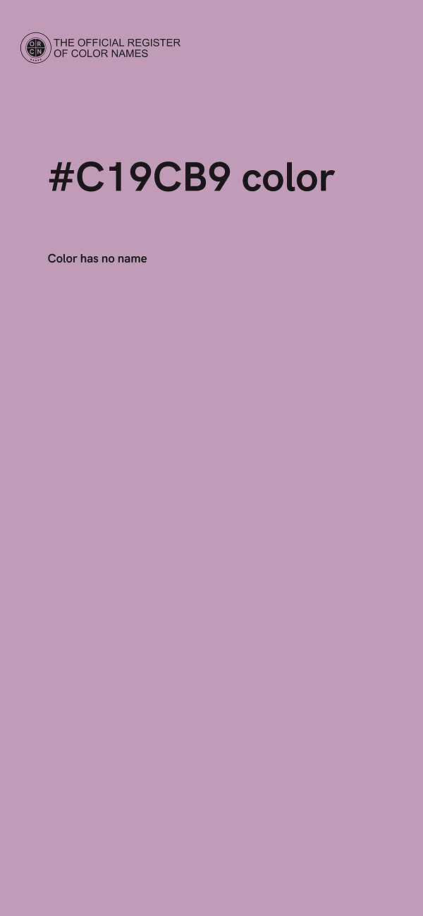 #C19CB9 color image