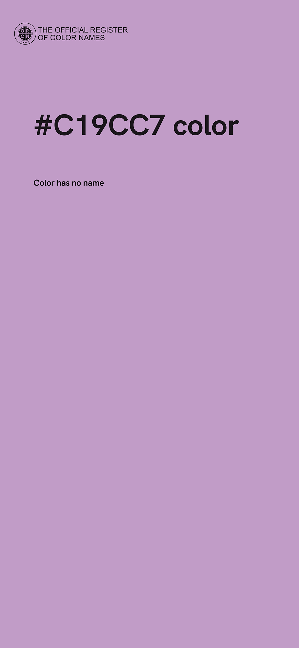 #C19CC7 color image