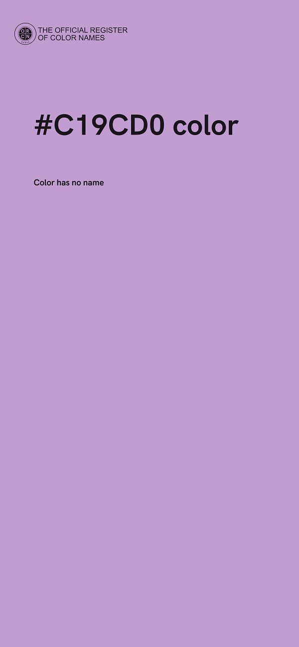 #C19CD0 color image
